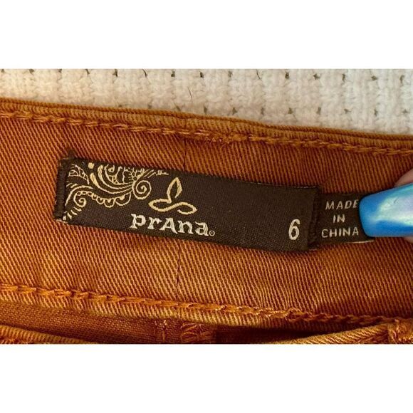 PrAna Women's Burnt Orange Button Up Utility Fly Pants Size 6 - Picture 3 of 8